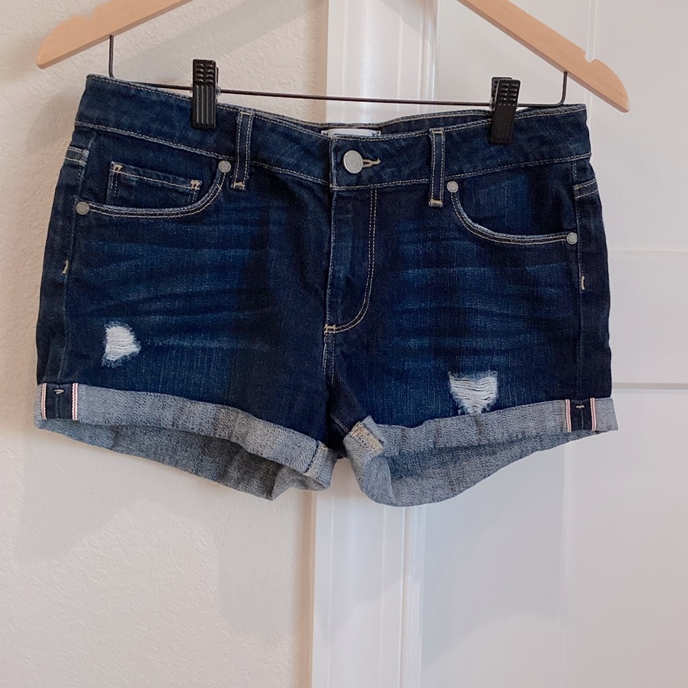 PAIGE Jimmy Jimmy Jean Shorts Like-New 27 Blue Denim